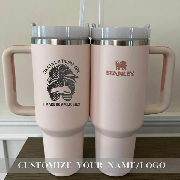 Trump Girl Valentine's Day Stanley 40oz Tumbler Cup Gift, Gift for collegue, Gift For Him, Sweet Anniversary Gift, Donald Trump Valentine's