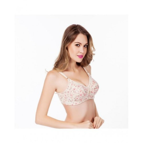 Cotton Maternity Floral Bra